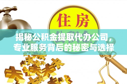 衢州揭秘公积金提取代办公司，专业服务背后的秘密与选择指南